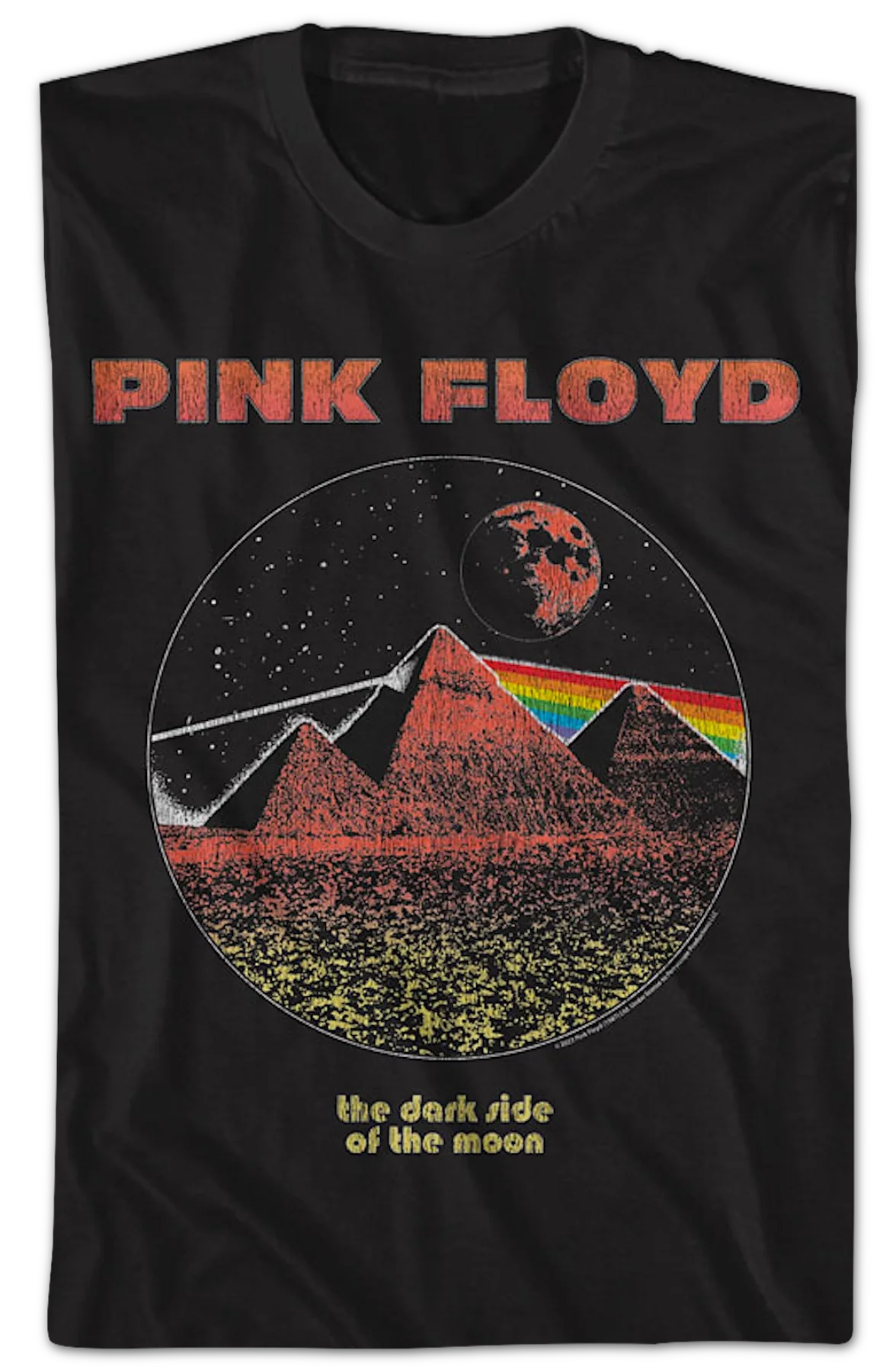 Dark Side of the Moon Pyramids Pink Floyd T-Shirt - Image 2