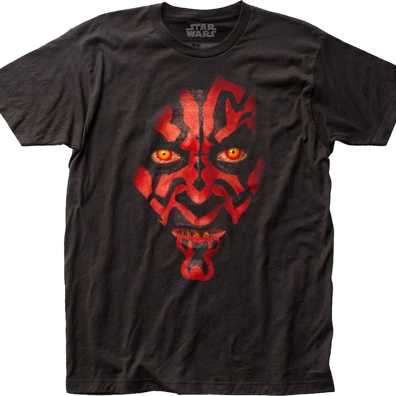 Darth Maul Face Paint Star Wars T-Shirt