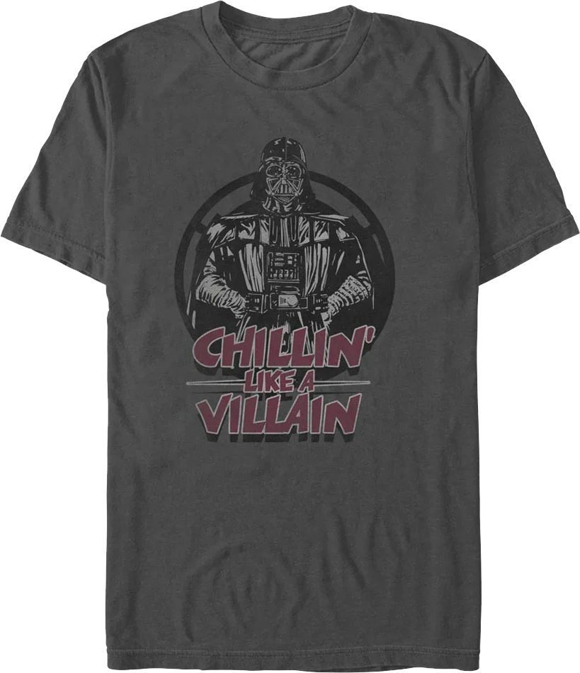 Darth Vader Chillin' Like A Villain Star Wars T-Shirt