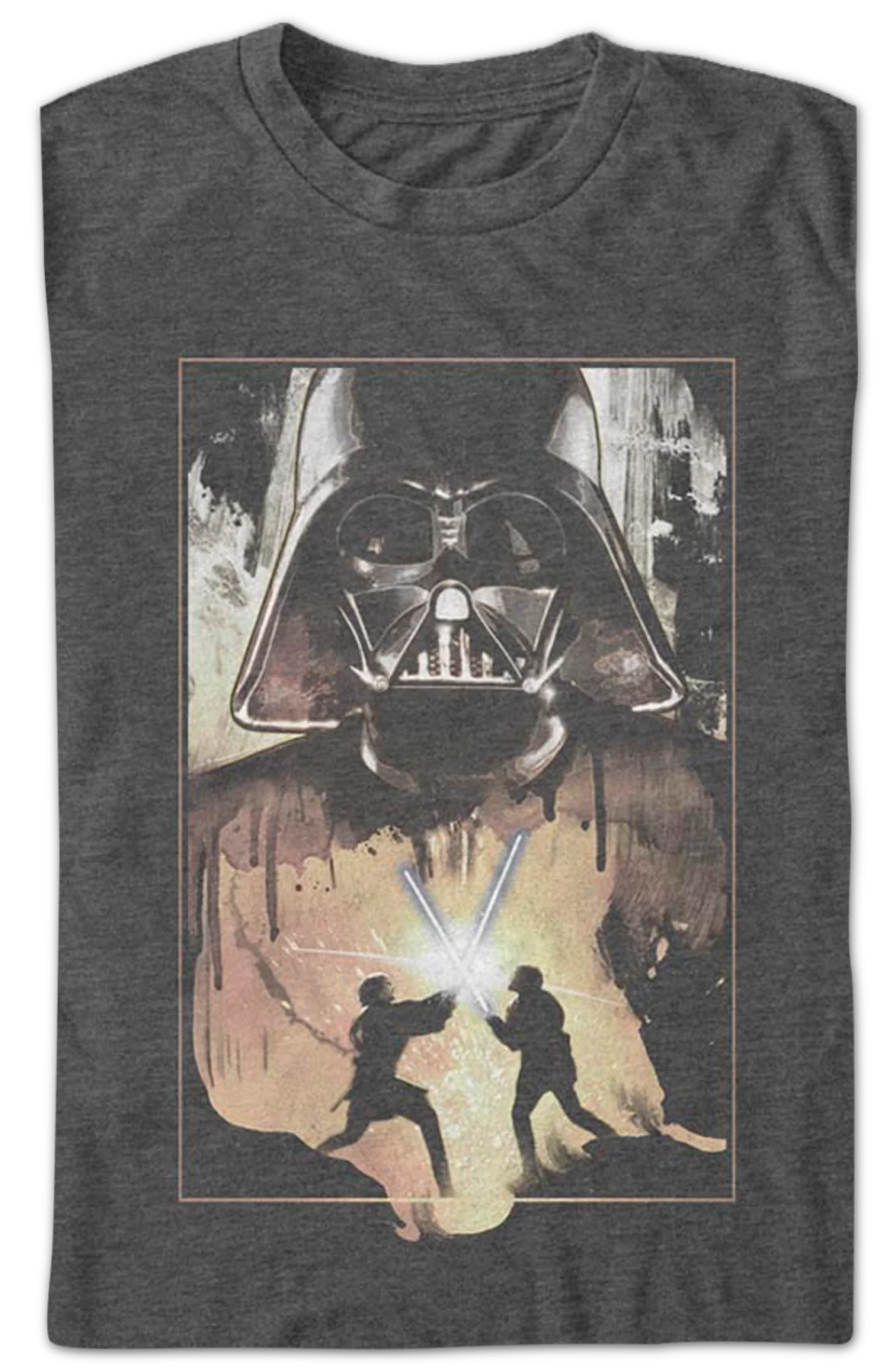 Darth Vader Lightsaber Duel Star Wars T-Shirt - Image 2