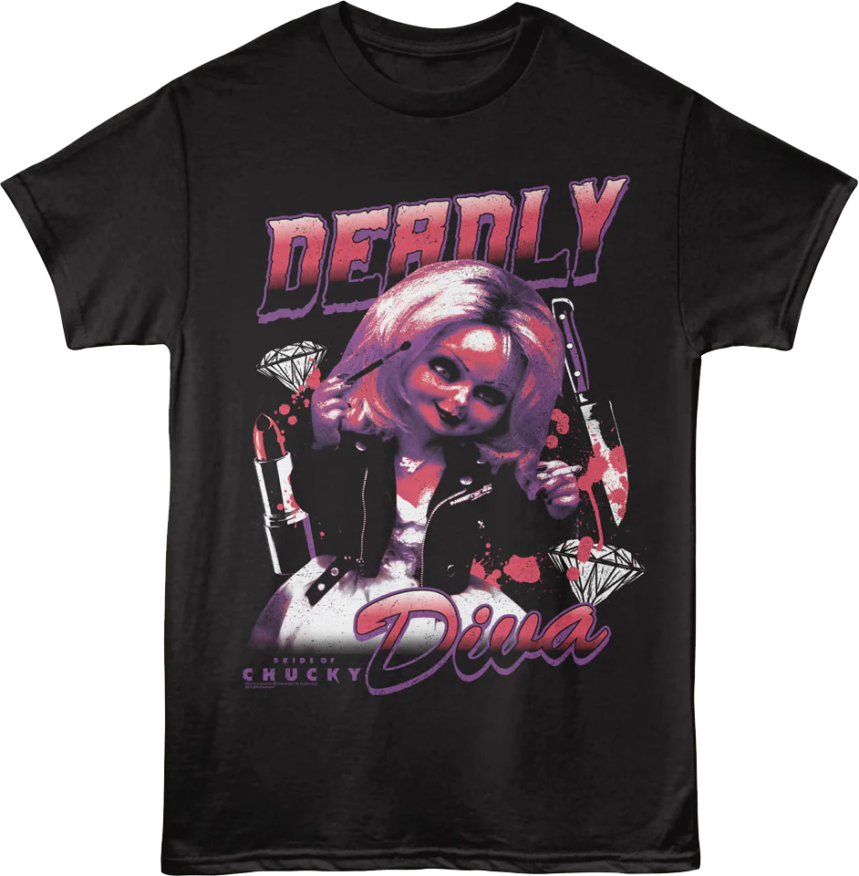Deadly Diva Bride Of Chucky T-Shirt