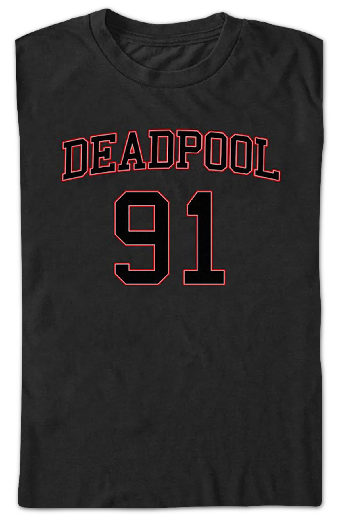Deadpool Jersey Number Marvel Comics T-Shirt - Image 2
