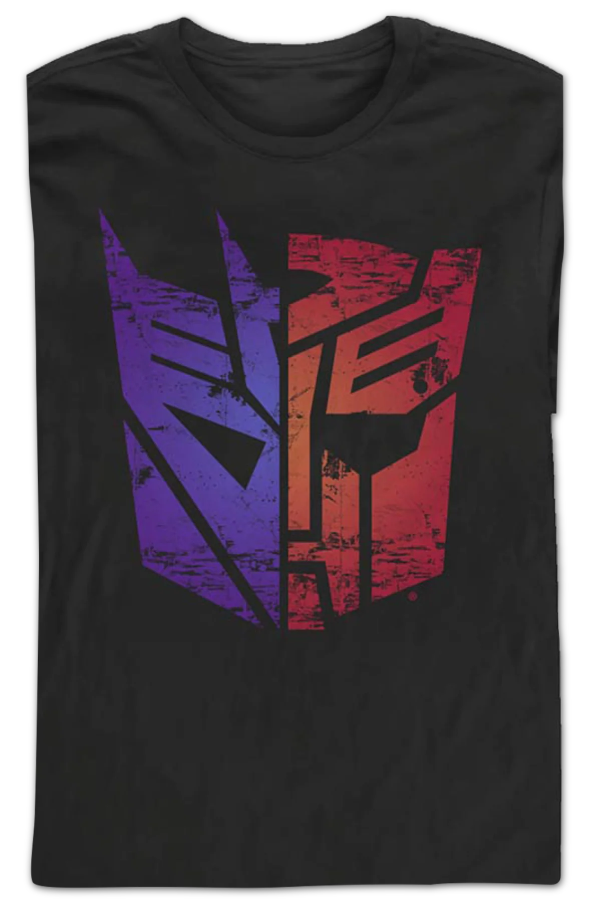 Decepticons Autobots Split Logos Transformers Long Sleeve Shirt - Image 2