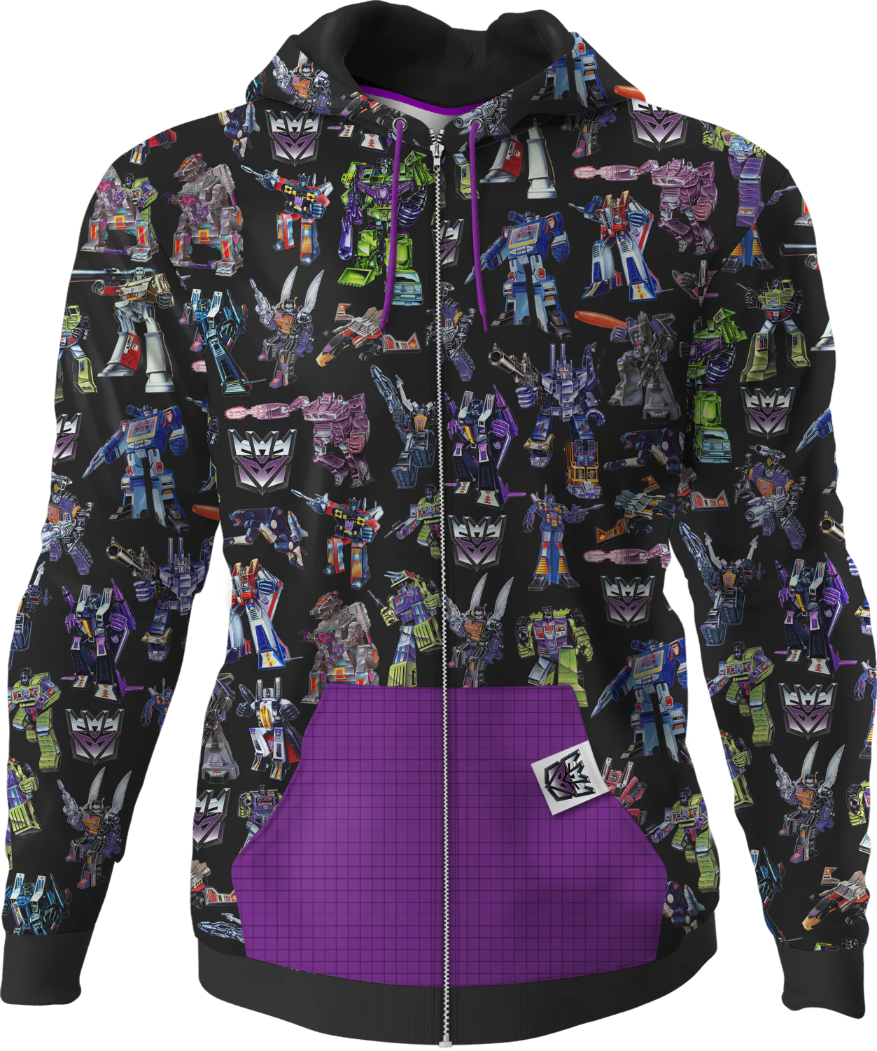 Decepticons Transformers Pocket Hoodie