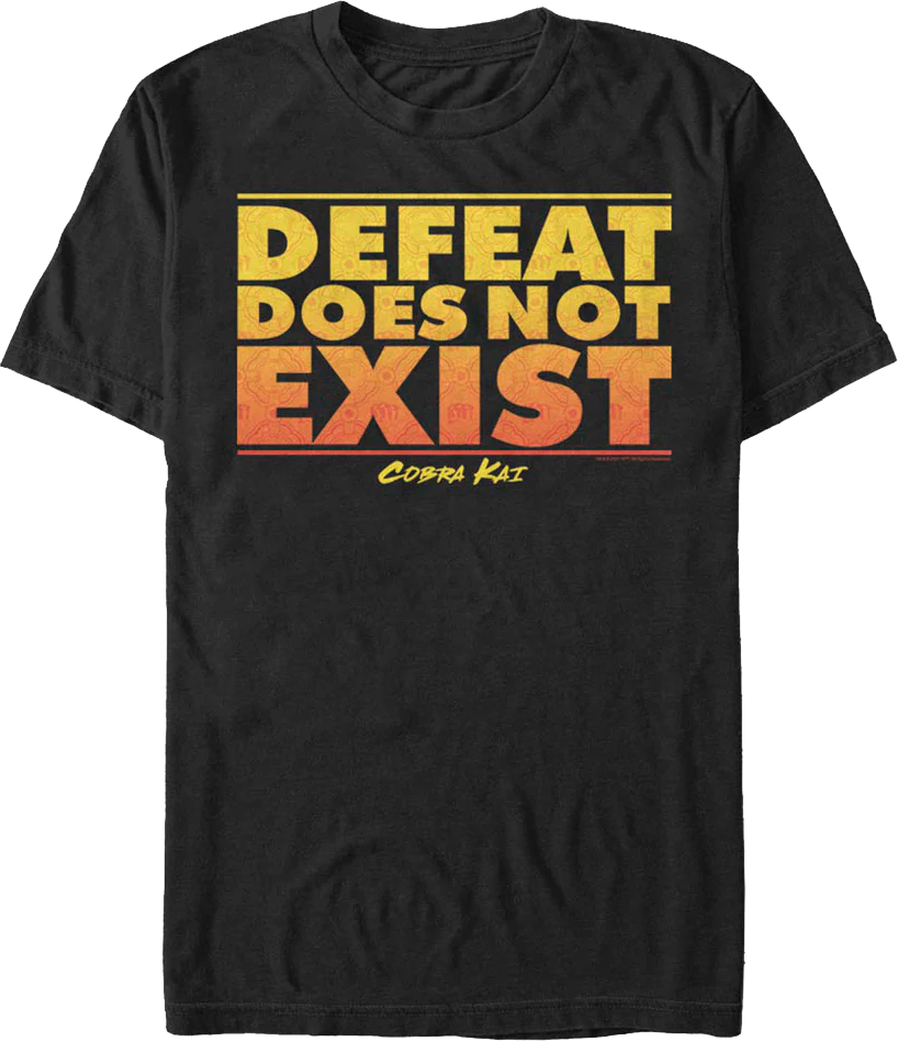 Defeat Does Not Exist Cobra Kai T-Shirt - Image 2