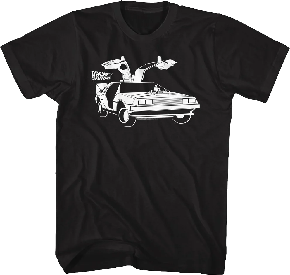 DeLorean Doors Back To The Future T-Shirt