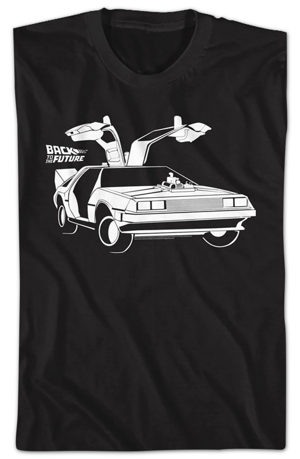 DeLorean Doors Back To The Future T-Shirt - Image 2