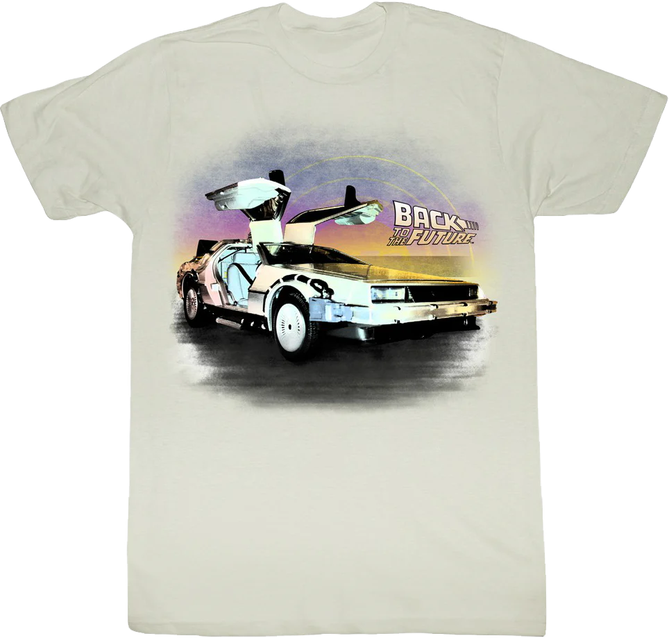 DeLorean Open Doors Back To The Future T-Shirt