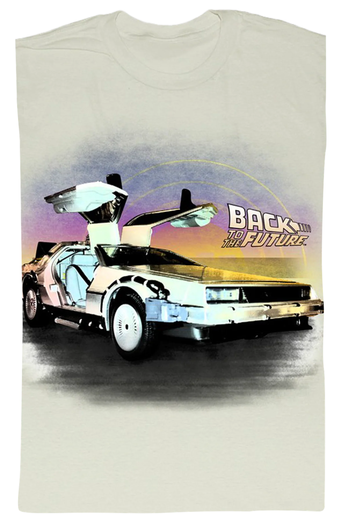 DeLorean Open Doors Back To The Future T-Shirt - Image 2