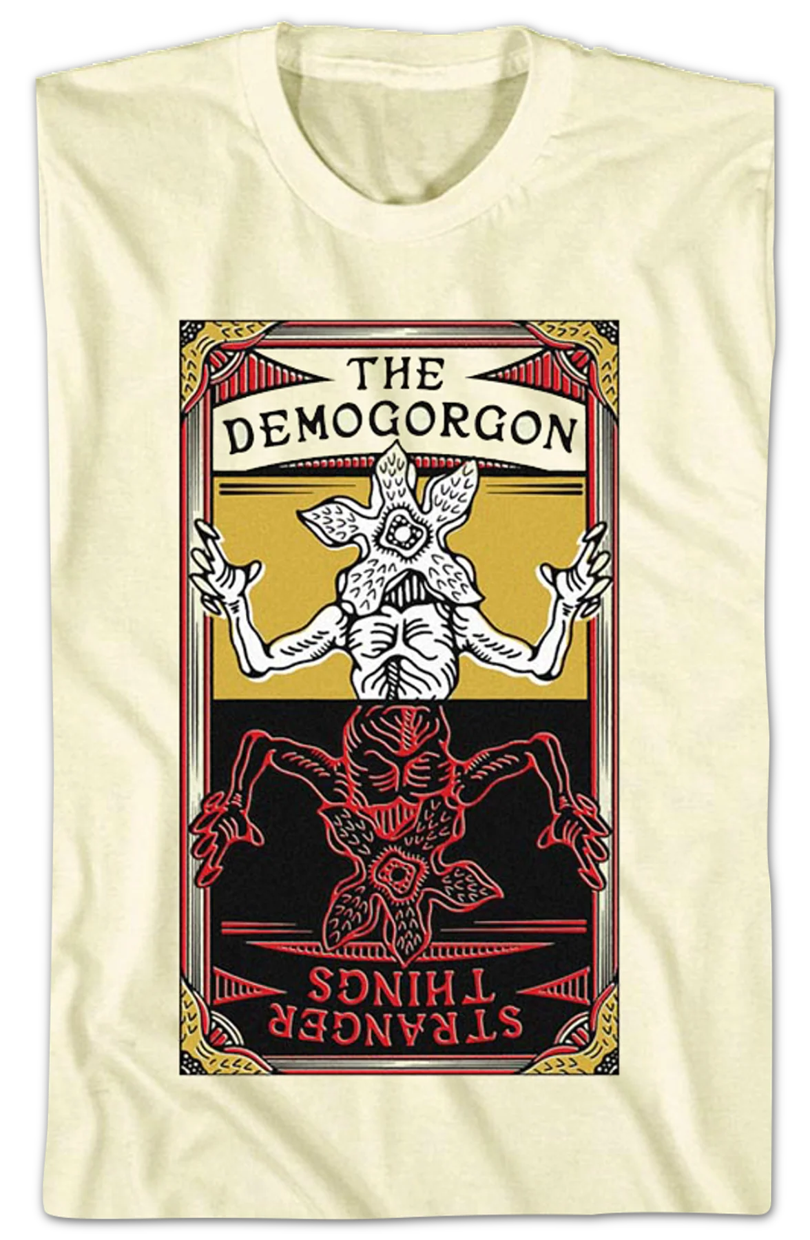 Demogorgon Card Stranger Things T-Shirt - Image 2