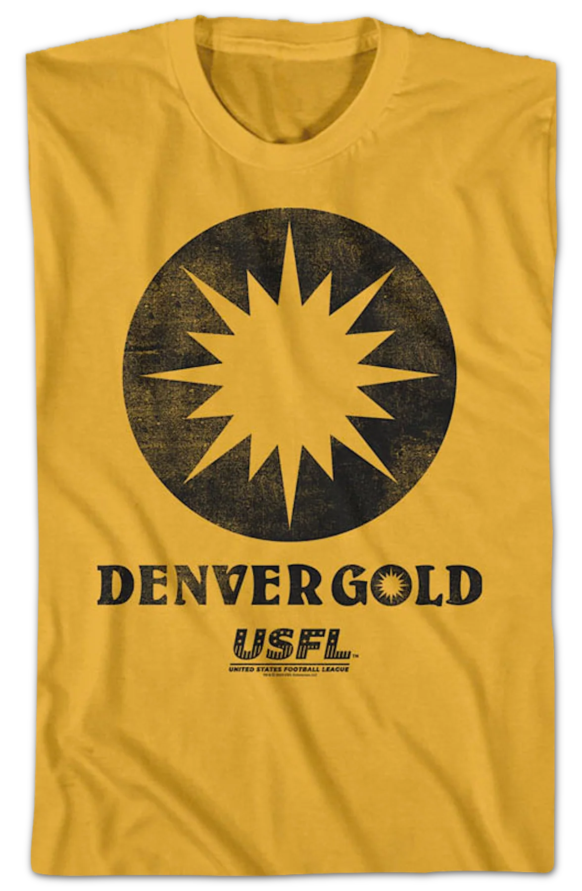 Denver Gold USFL T-Shirt - Image 2