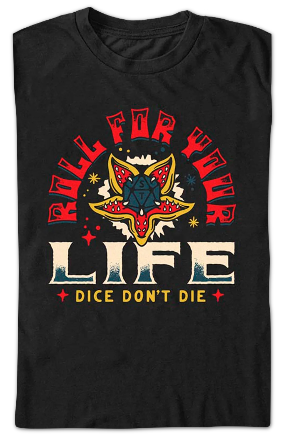 Dice Don't Die Stranger Things T-Shirt - Image 2