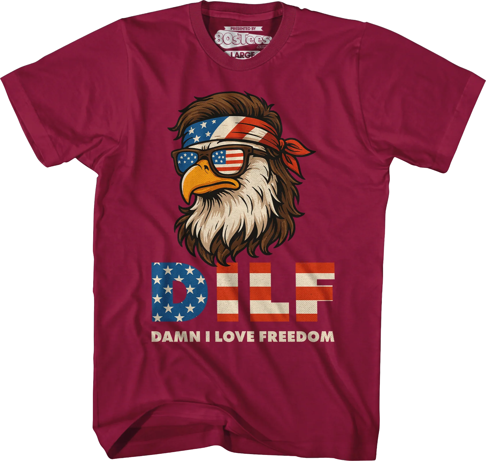 DILF Damn I Love Freedom T-Shirt - Image 3