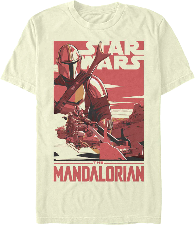 Din Djarin Poster The Mandalorian Star Wars T-Shirt