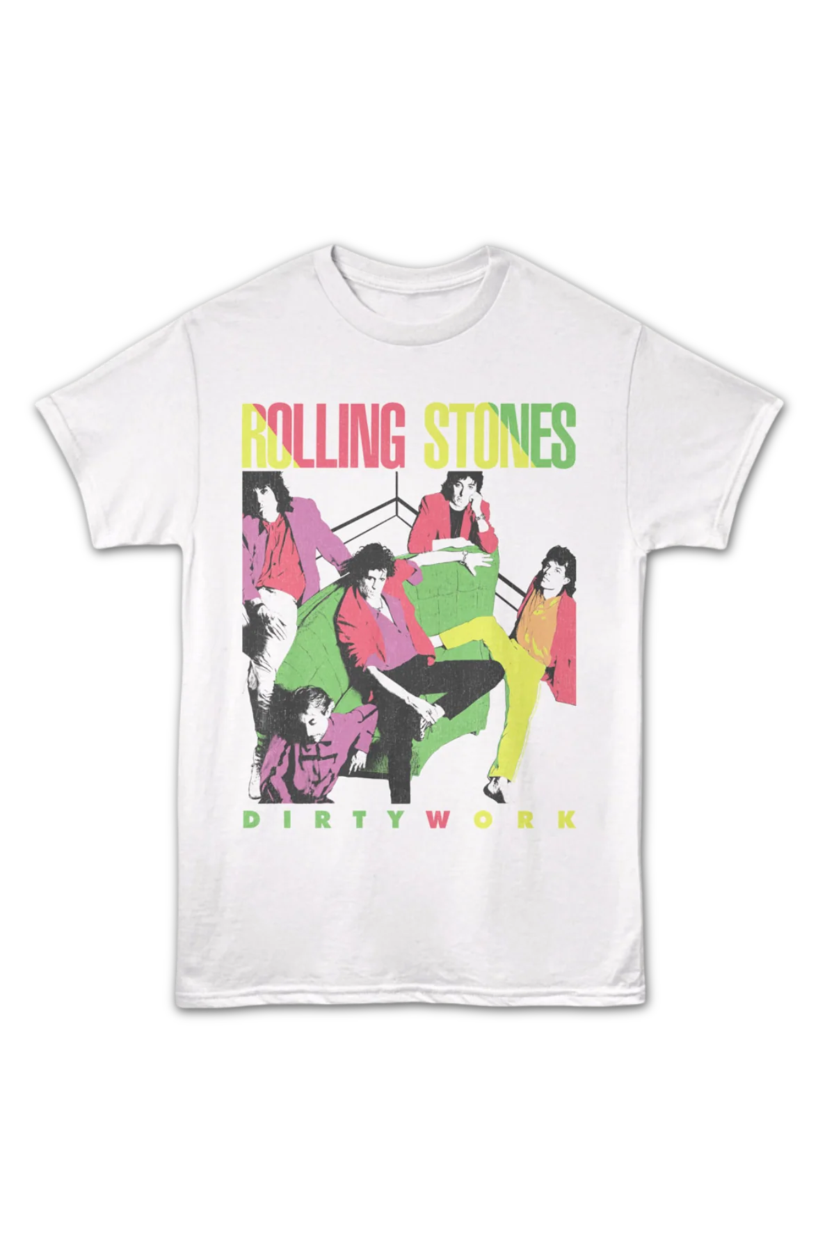Dirty Work Rolling Stones T-Shirt - Image 2