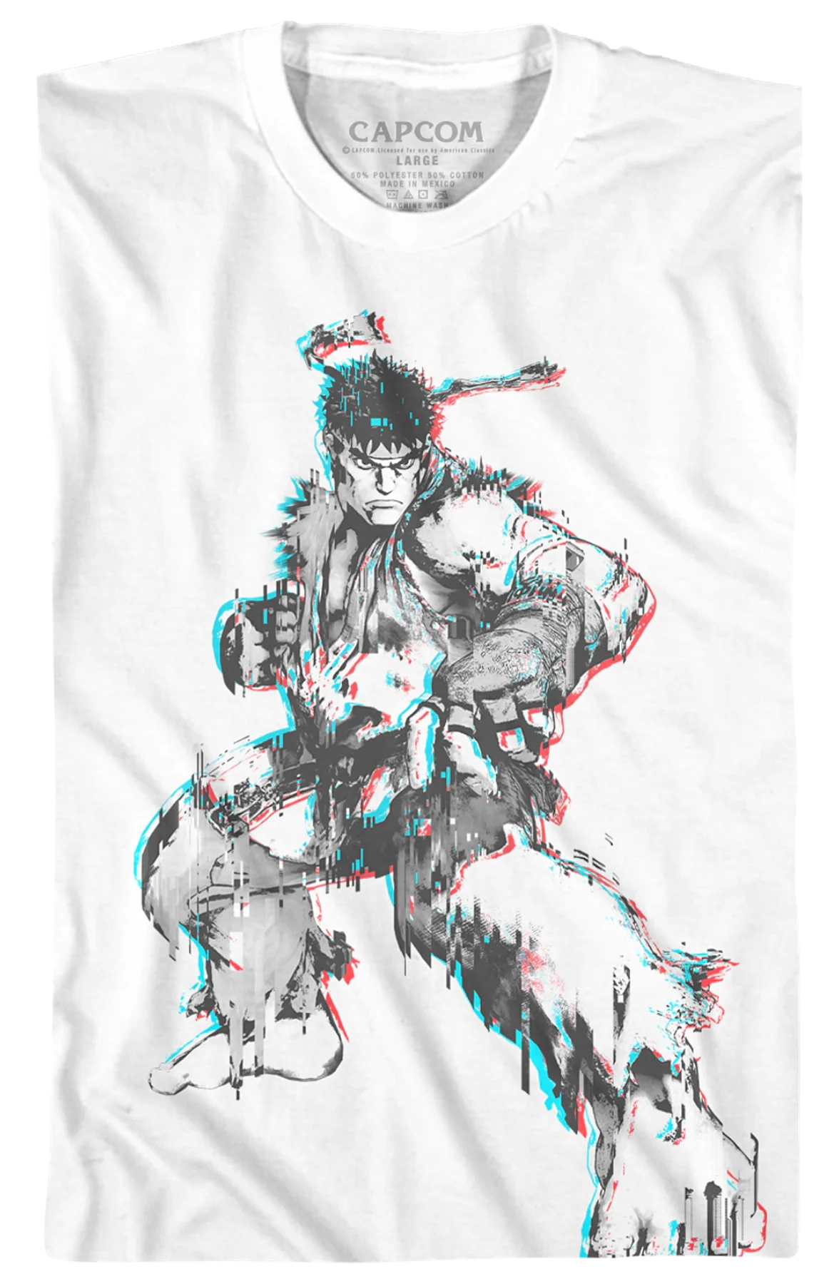 Distorted Ryu Street Fighter T-Shirt - Image 2
