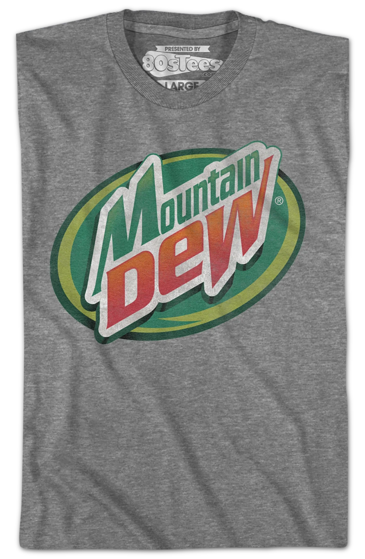Distressed Circle Logo Mountain Dew T-Shirt - Image 2