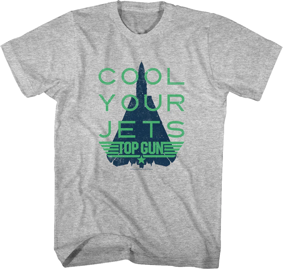 Distressed Cool Your Jets Top Gun T-Shirt