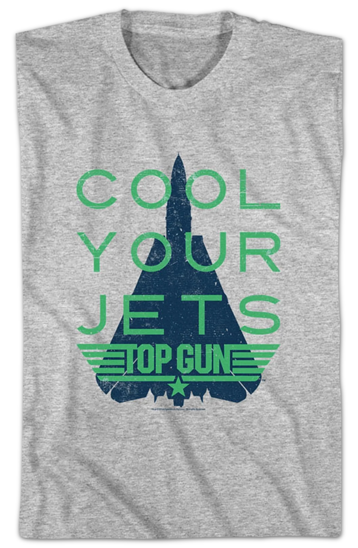 Distressed Cool Your Jets Top Gun T-Shirt - Image 2