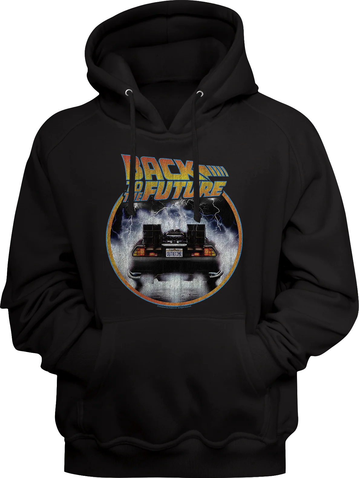 Distressed DeLorean Back To The Future Hoodie