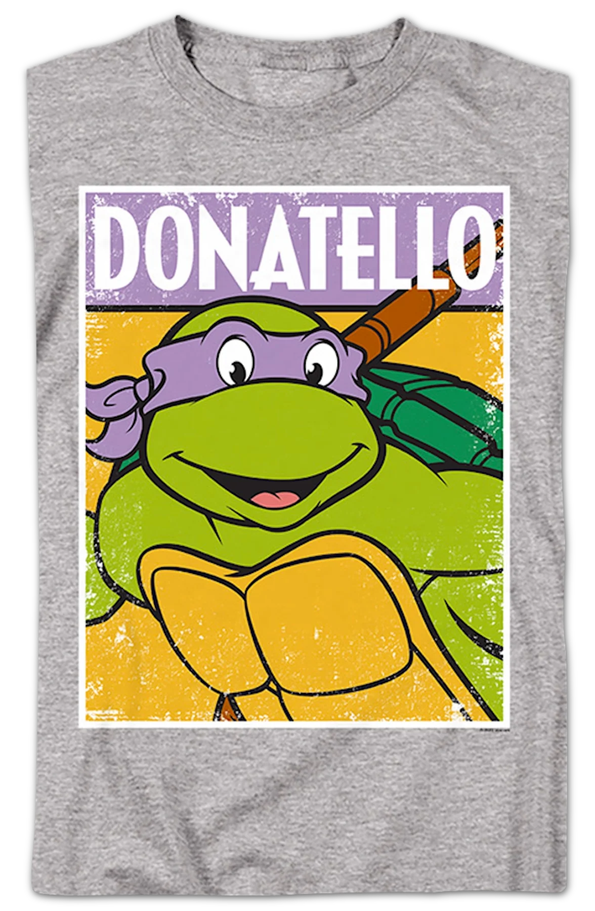 Distressed Donatello Photo Teenage Mutant Ninja Turtles T-Shirt - Image 2