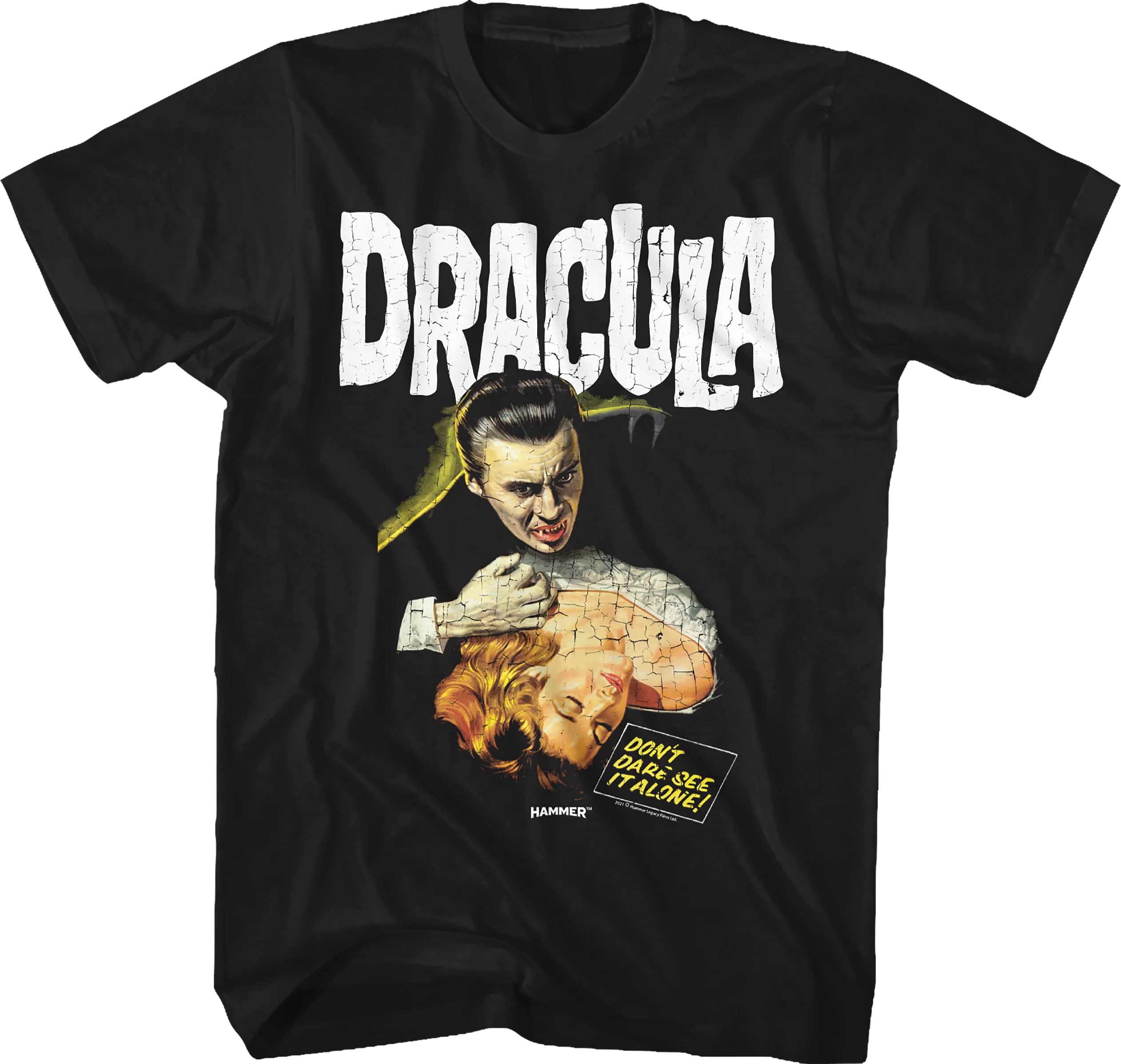 Distressed Dracula Hammer Films T-Shirt