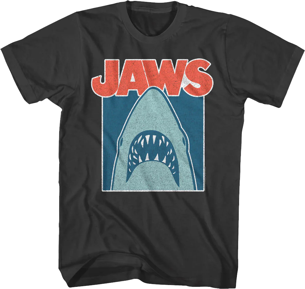 Distressed Frame Jaws T-Shirt