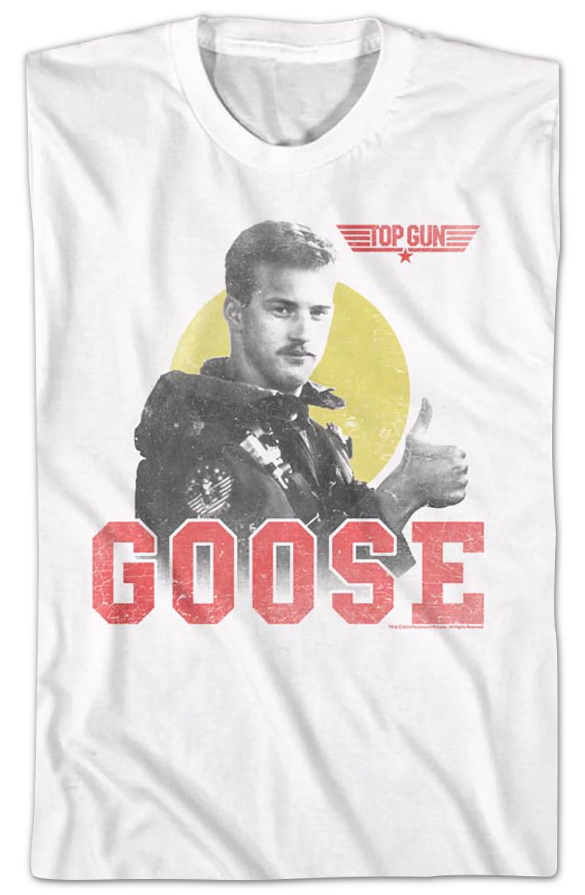 Distressed Goose Top Gun T-Shirt - Image 2