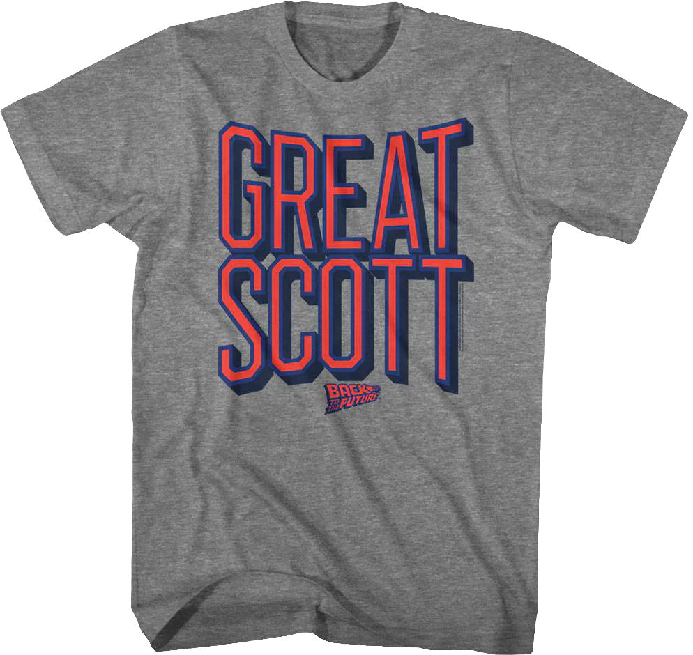 Distressed Great Scott Back To The Future T-Shirt