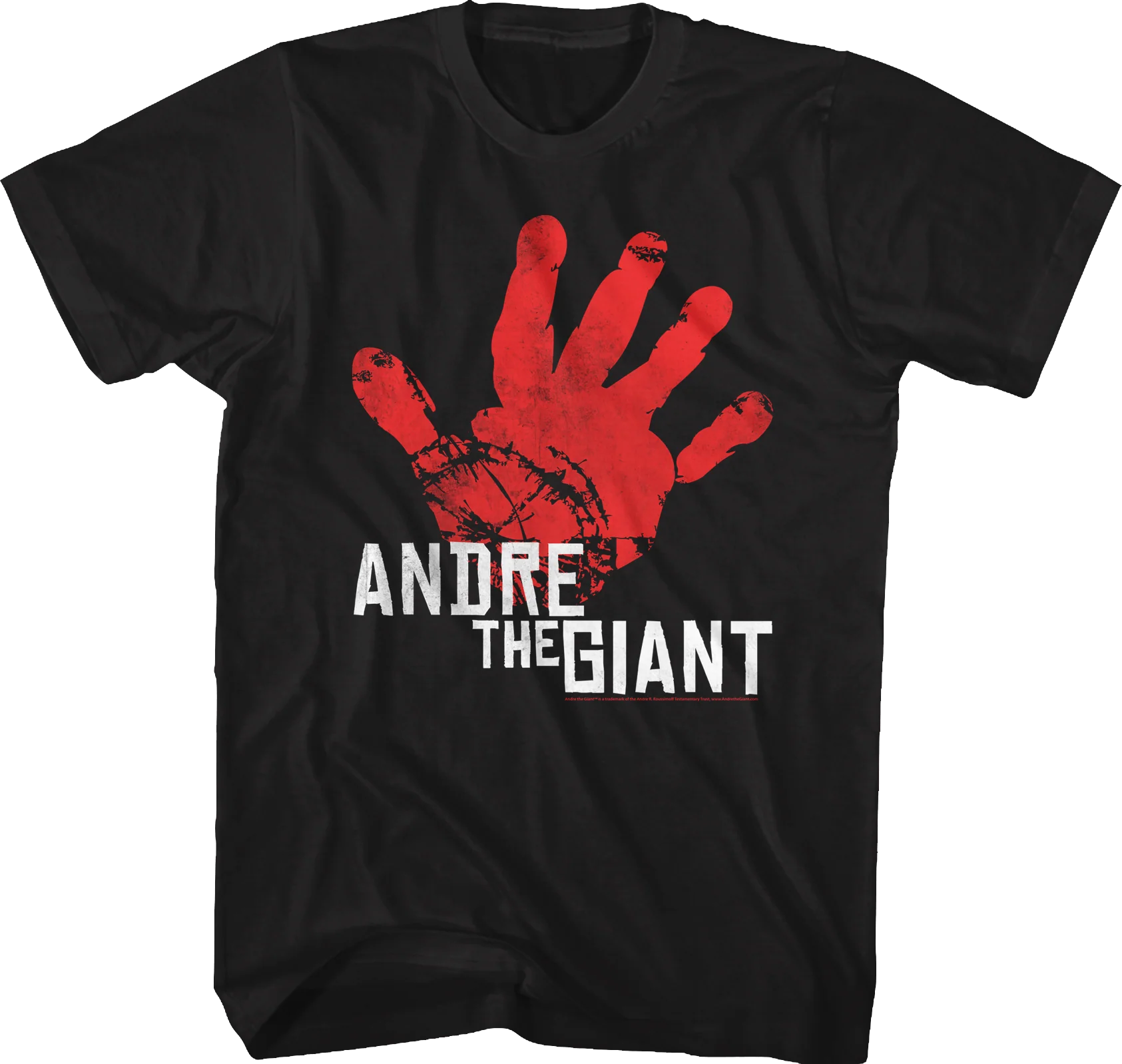 Distressed Handprint Andre The Giant T-Shirt