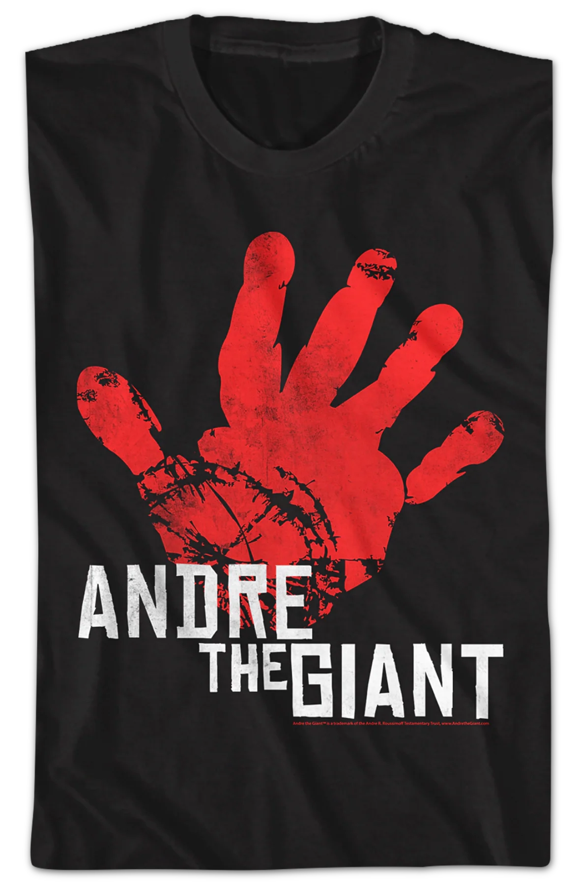Distressed Handprint Andre The Giant T-Shirt - Image 2