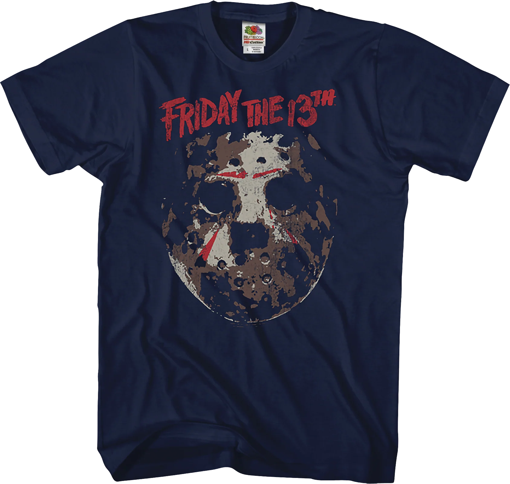 Distressed Hockey Mask Friday the 13th T-Shirt