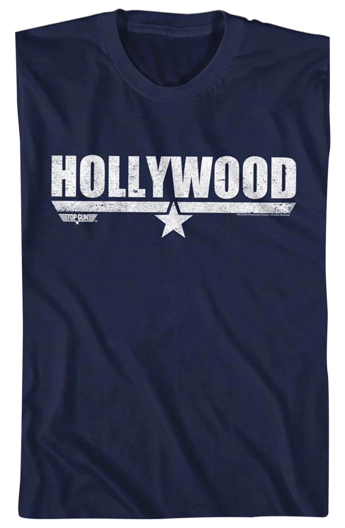 Distressed Hollywood Top Gun T-Shirt - Image 2
