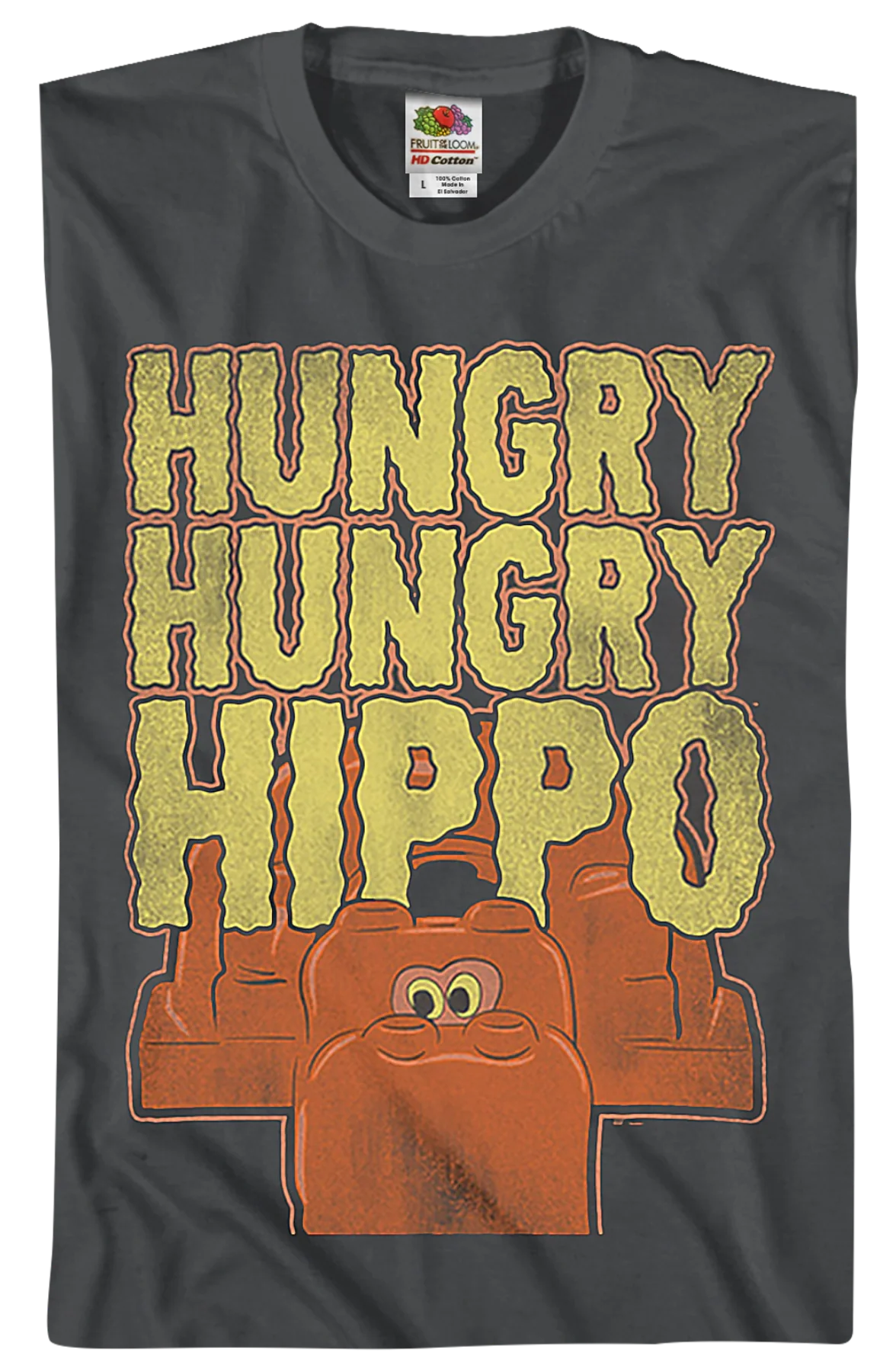 Distressed Hungry Hungry Hippo T-Shirt - Image 2