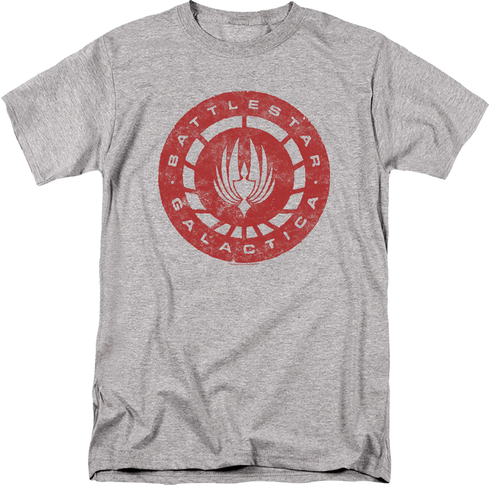 Distressed Logo Battlestar Galactica T-Shirt