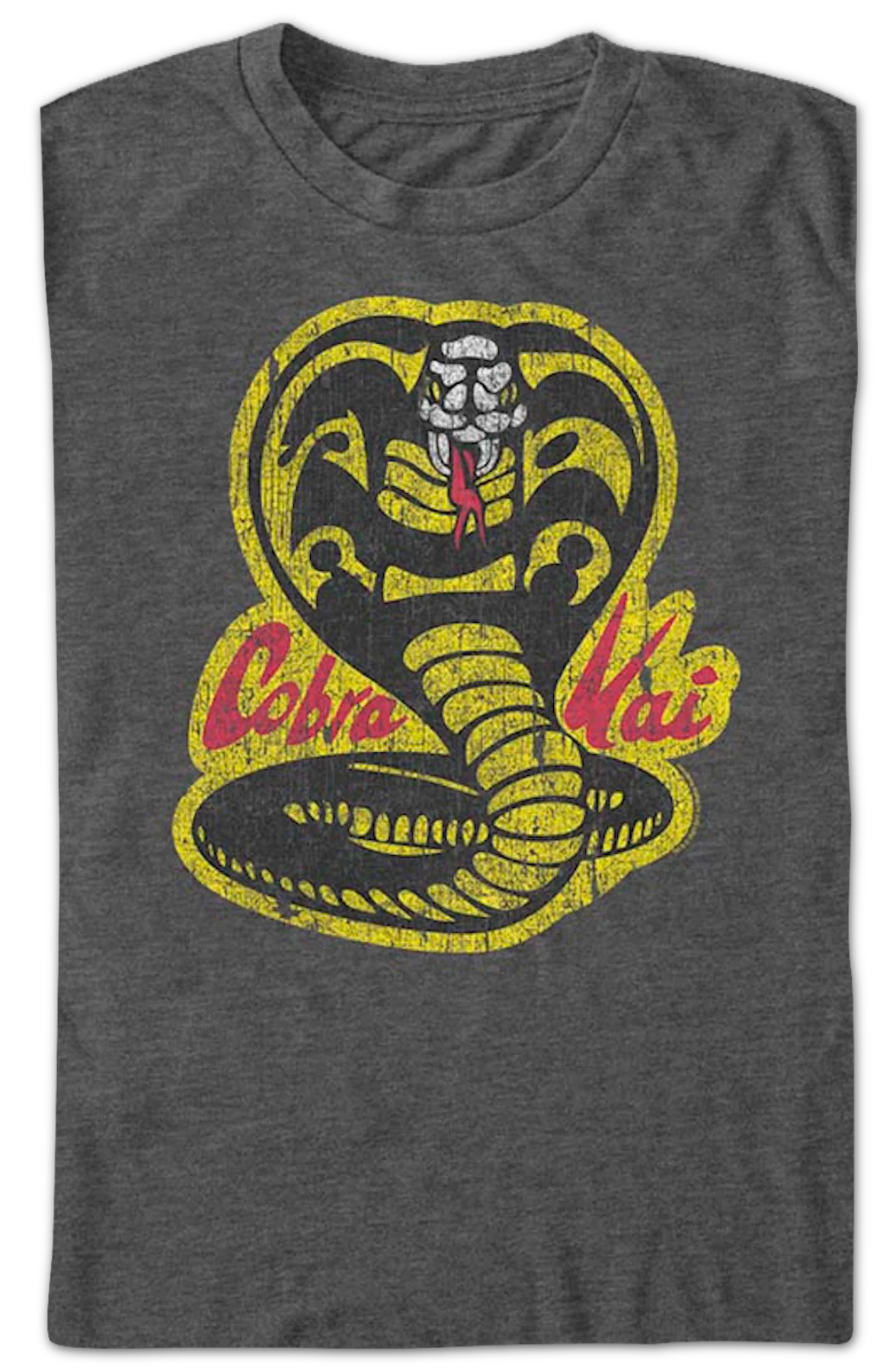 Distressed Logo Cobra Kai T-Shirt - Image 2