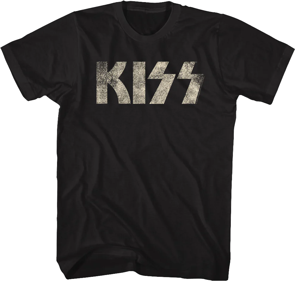 Distressed Logo KISS T-Shirt