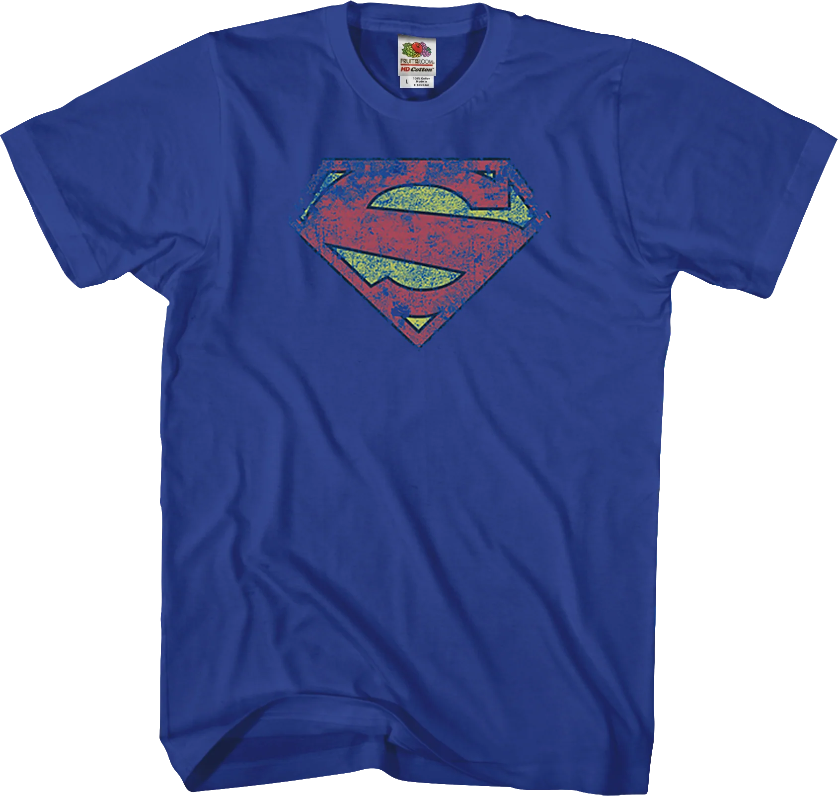 Distressed Logo Superman T-Shirt