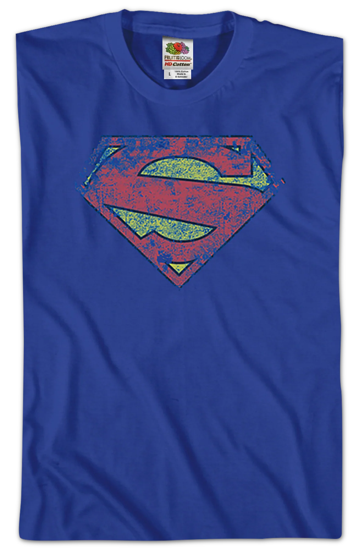 Distressed Logo Superman T-Shirt - Image 2