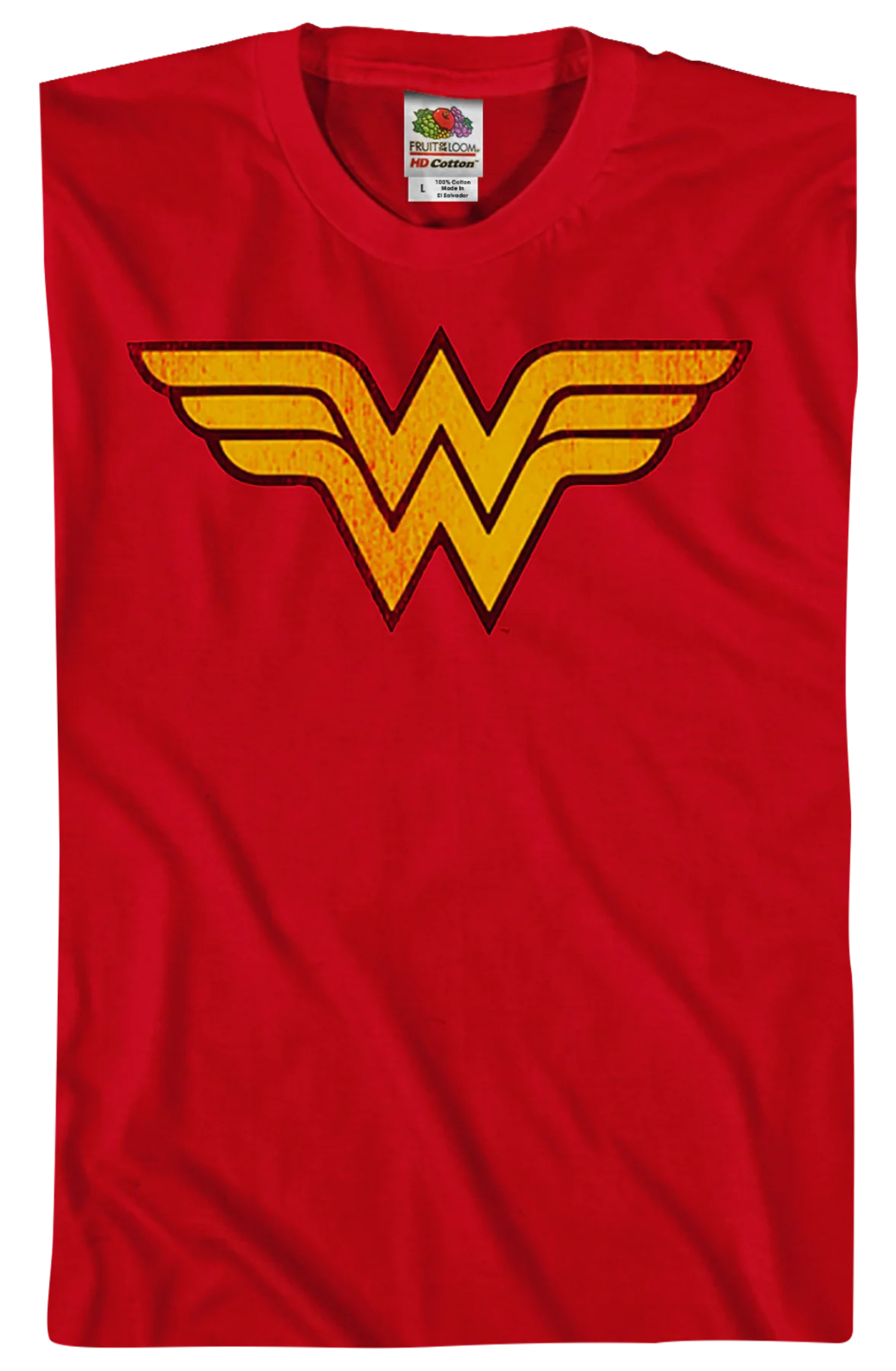 Distressed Logo Wonder Woman T-Shirt - Image 2