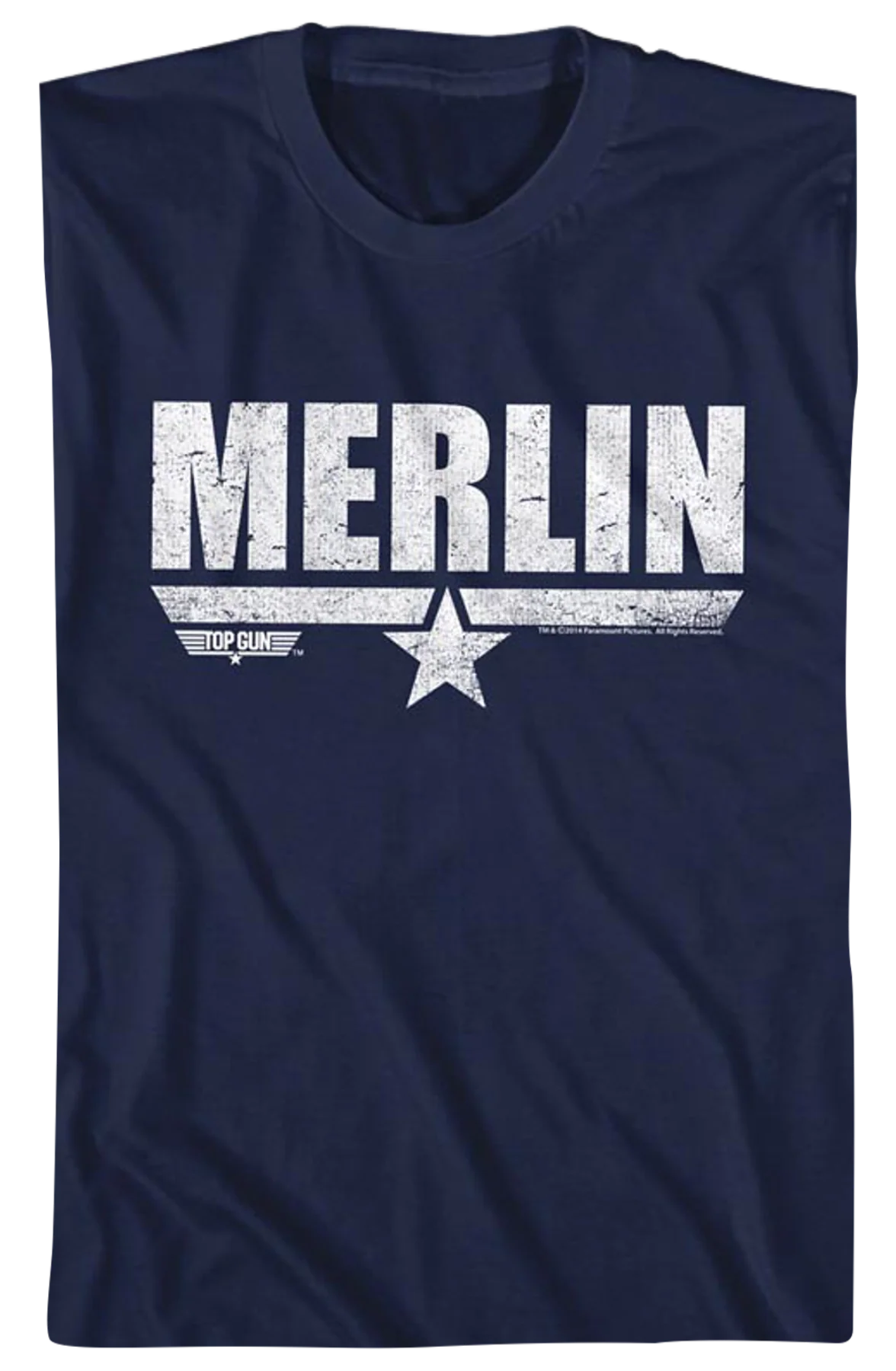 Distressed Merlin Top Gun T-Shirt - Image 2