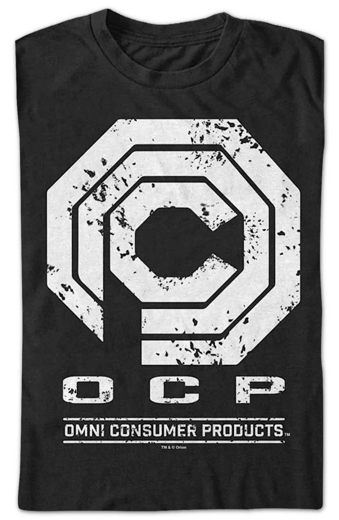 Distressed OCP Logo Robocop T-Shirt - Image 2