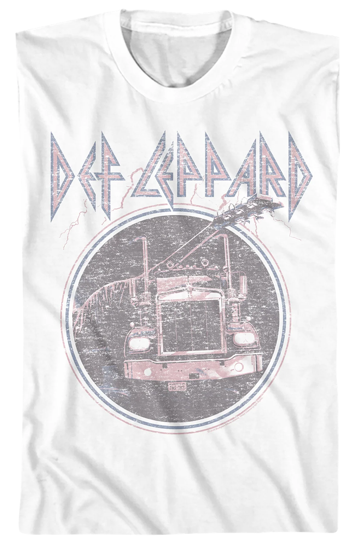 Distressed On Through The Night Def Leppard T-Shirt - Image 2