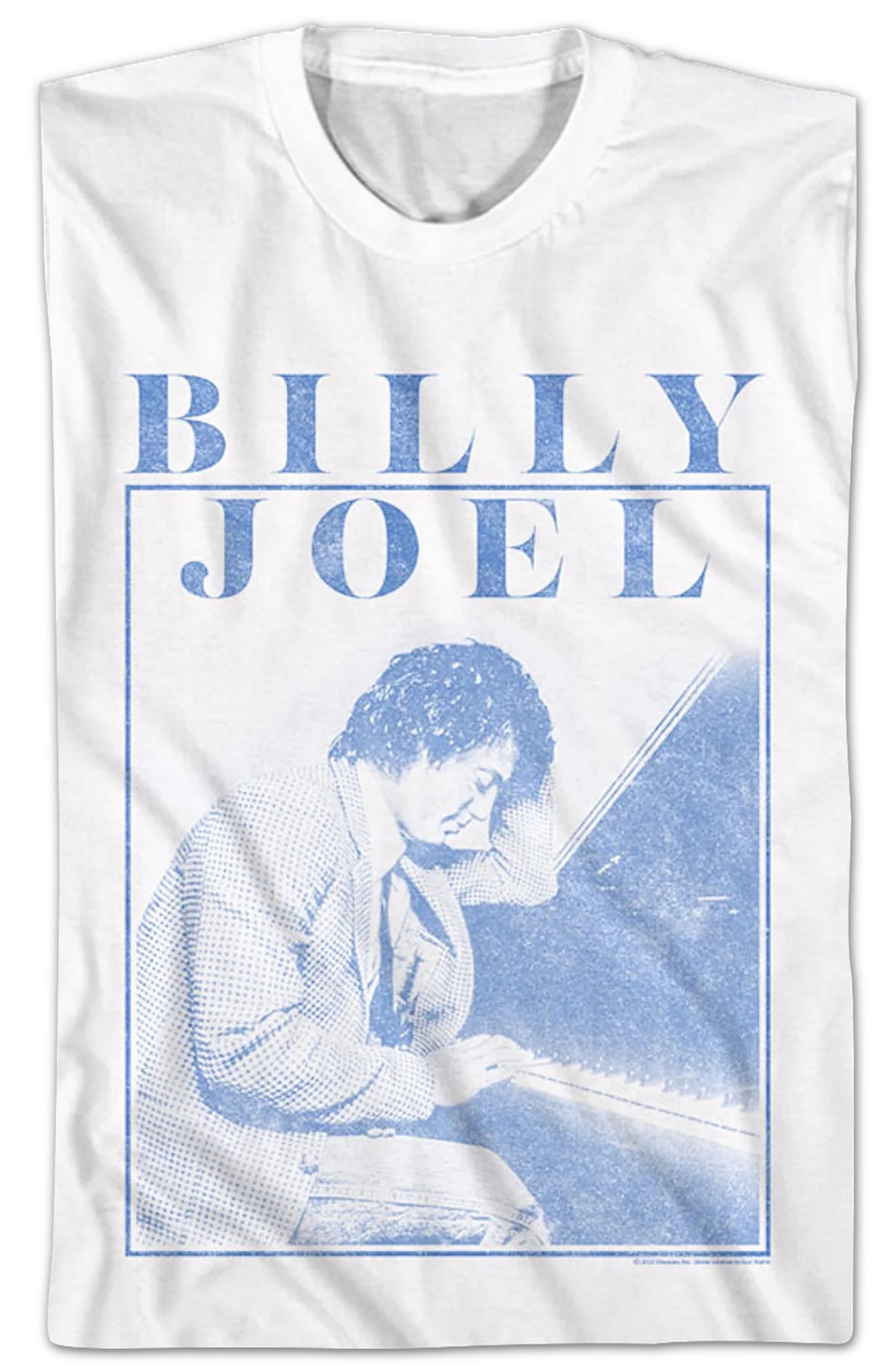 Distressed Piano Man Billy Joel T-Shirt - Image 2