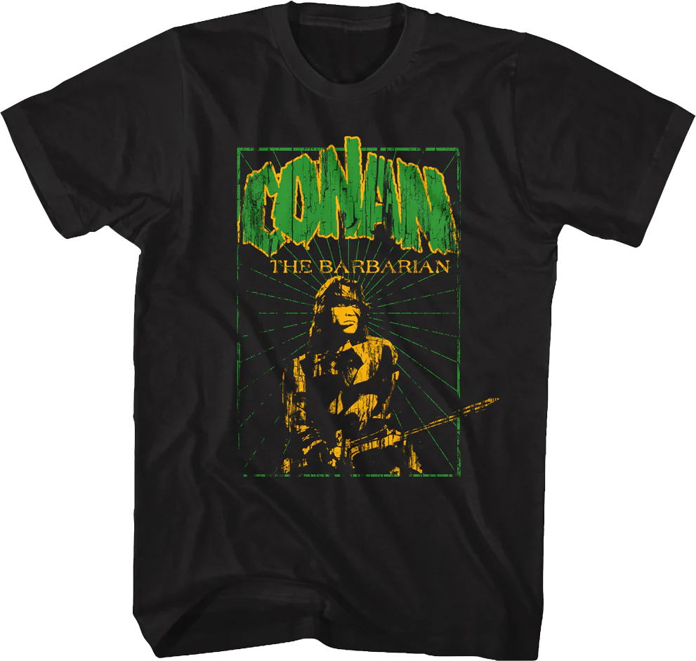 Distressed Poster Conan The Barbarian T-Shirt