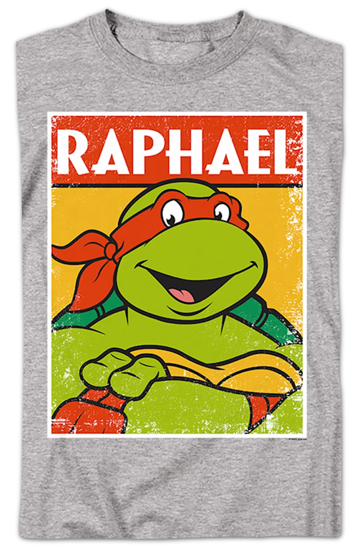 Distressed Raphael Photo Teenage Mutant Ninja Turtles T-Shirt - Image 2