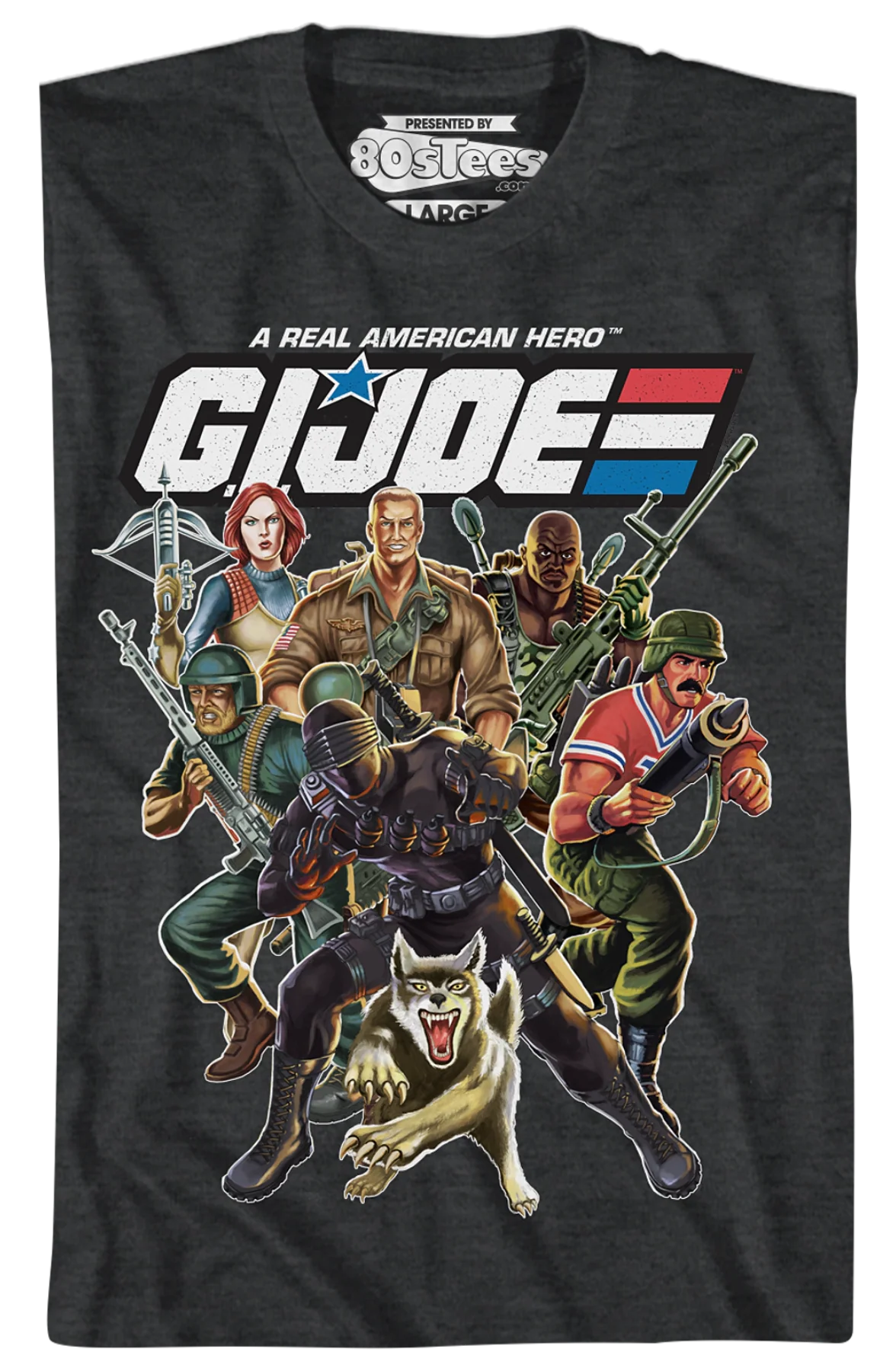 Distressed Real American Hero GI Joe T-Shirt - Image 2