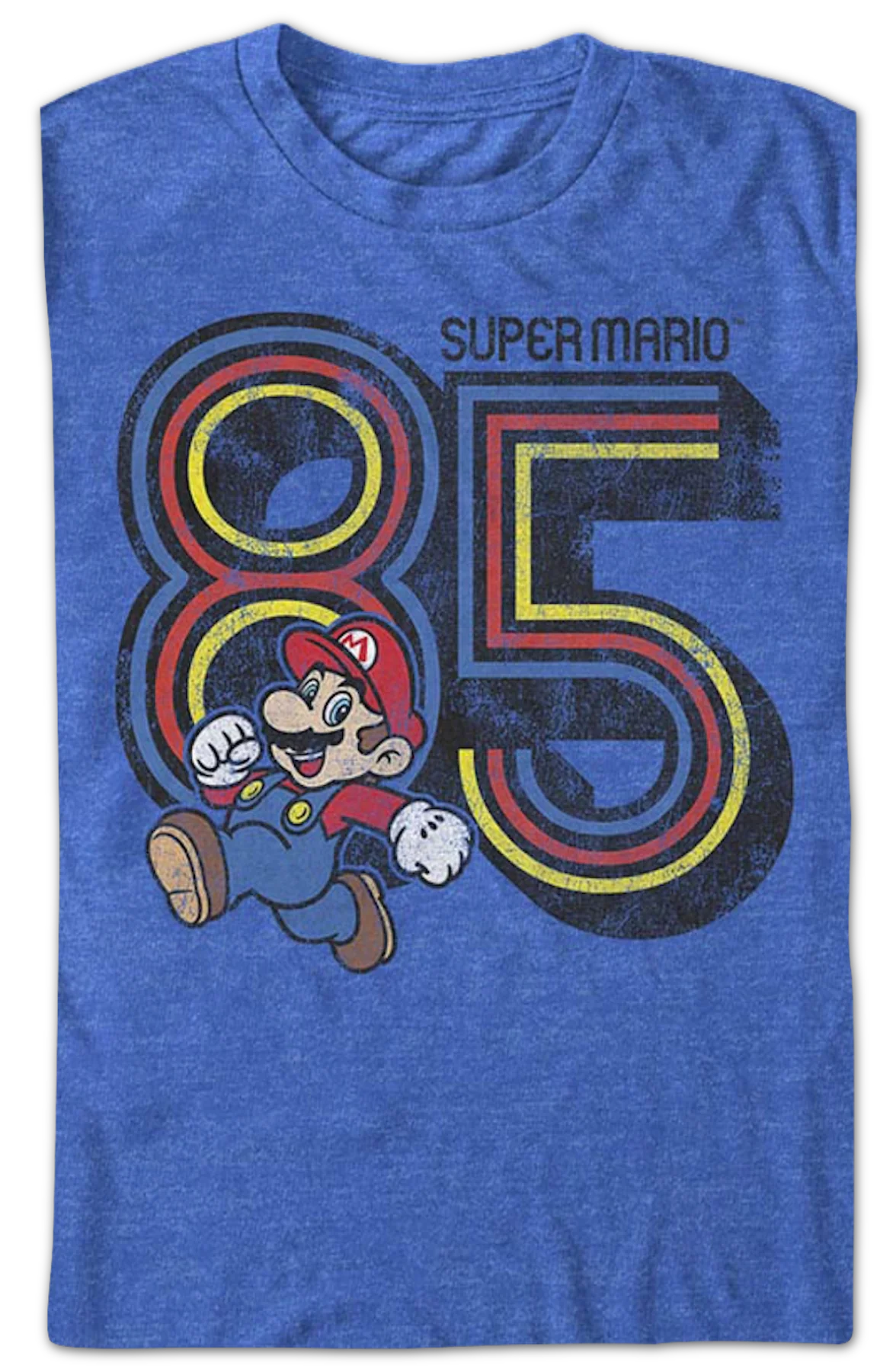 Distressed Retro 85 Super Mario Bros. T-Shirt - Image 2