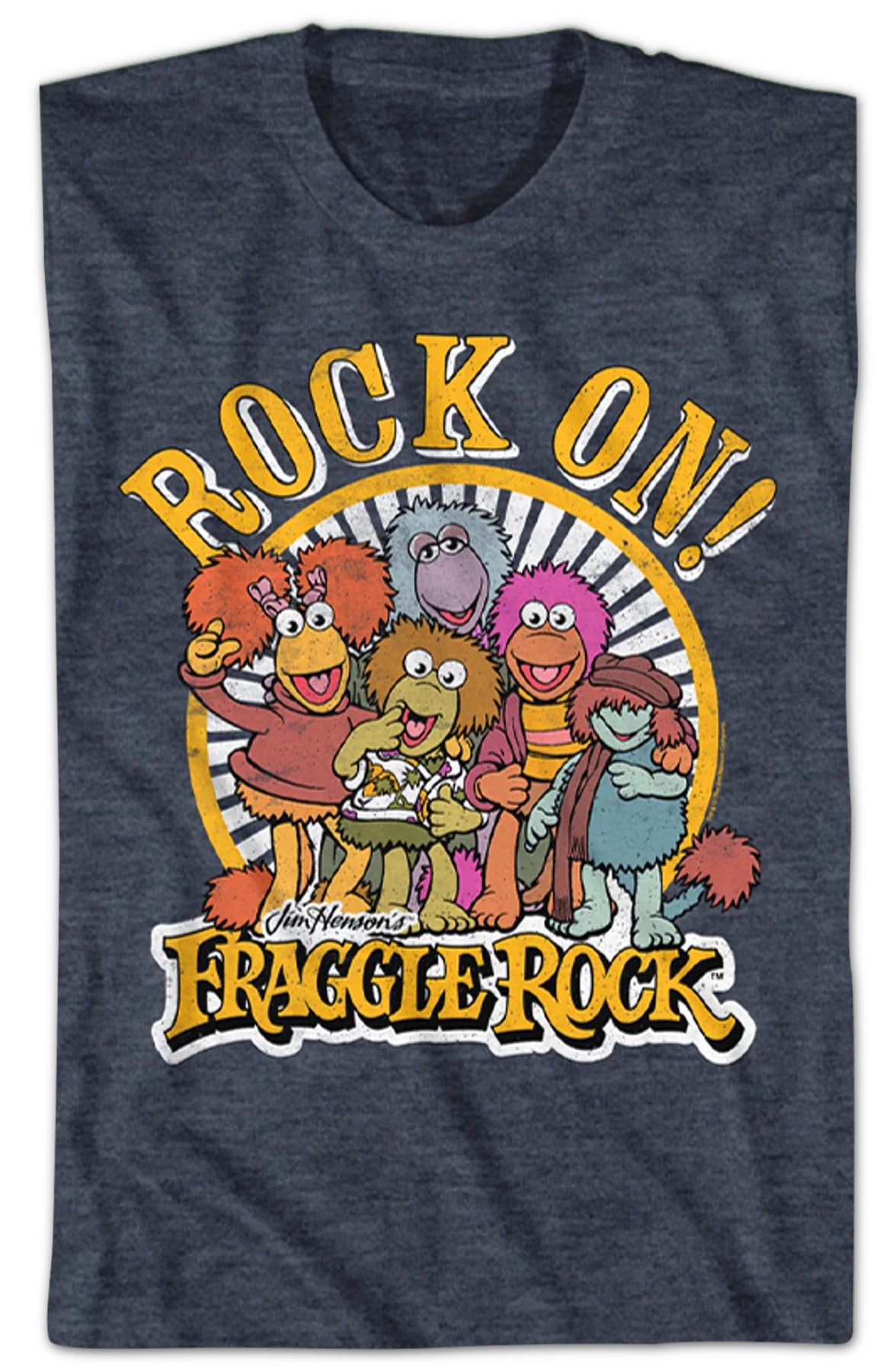 Distressed Rock On Fraggle Rock T-Shirt - Image 2