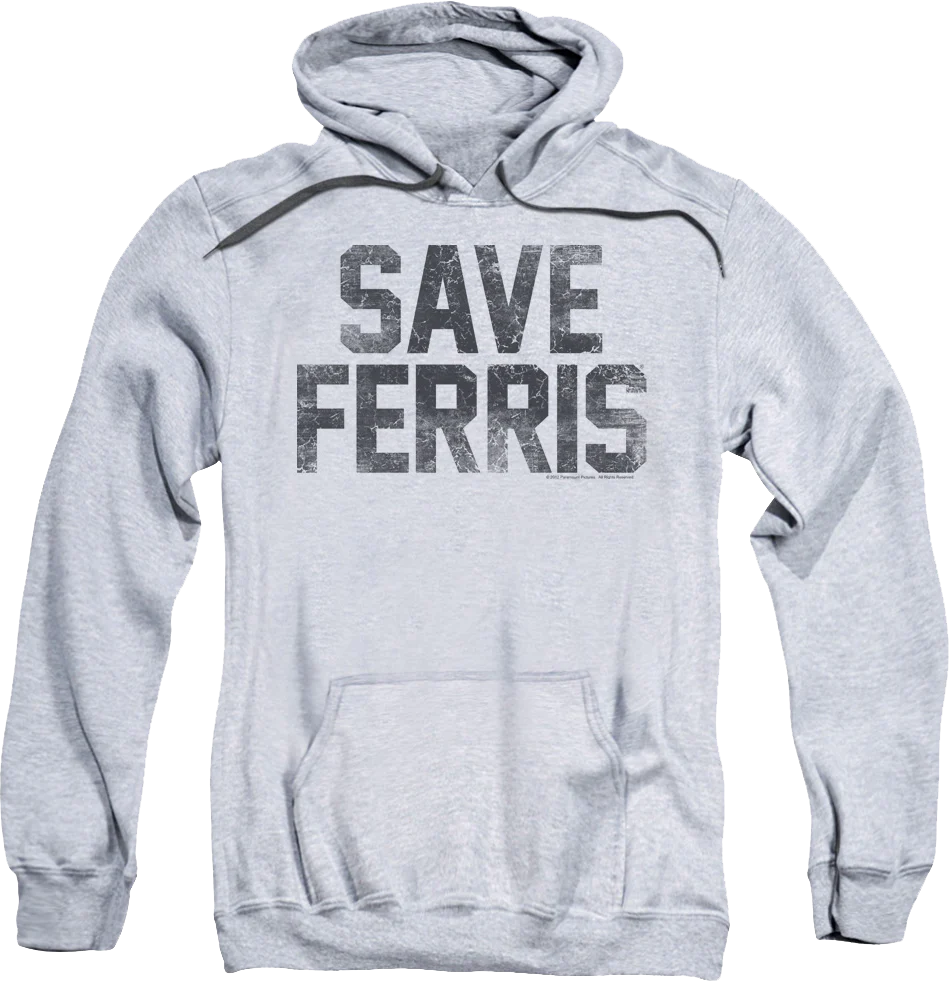 Distressed Save Ferris Bueller Hoodie